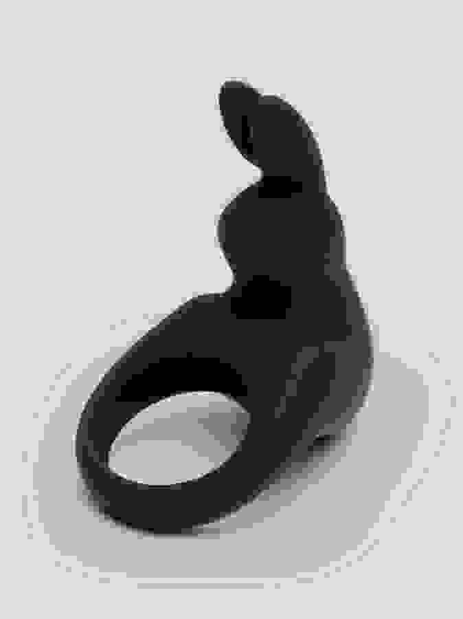 Happy Rabbit Rechargeable Rabbit Cock Ring, Black, hi-res